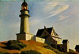 The Lighthouse at Two Lights by Edward Hopper